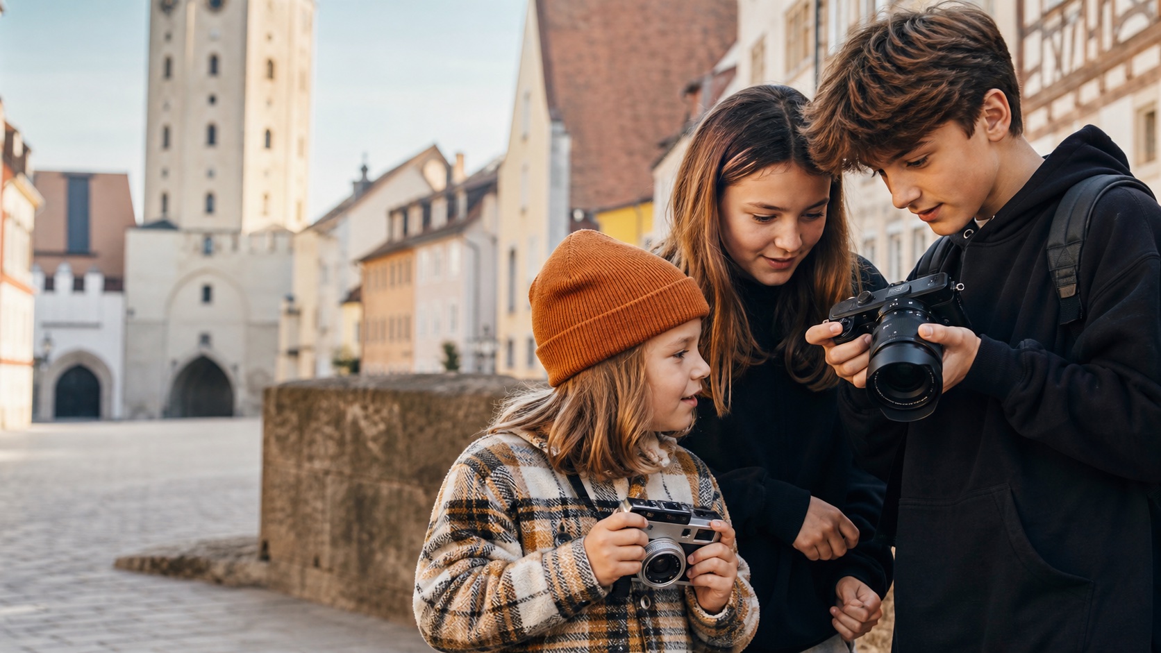 Kinder und Jugendliche entdecken gemeinsam die Fotografie